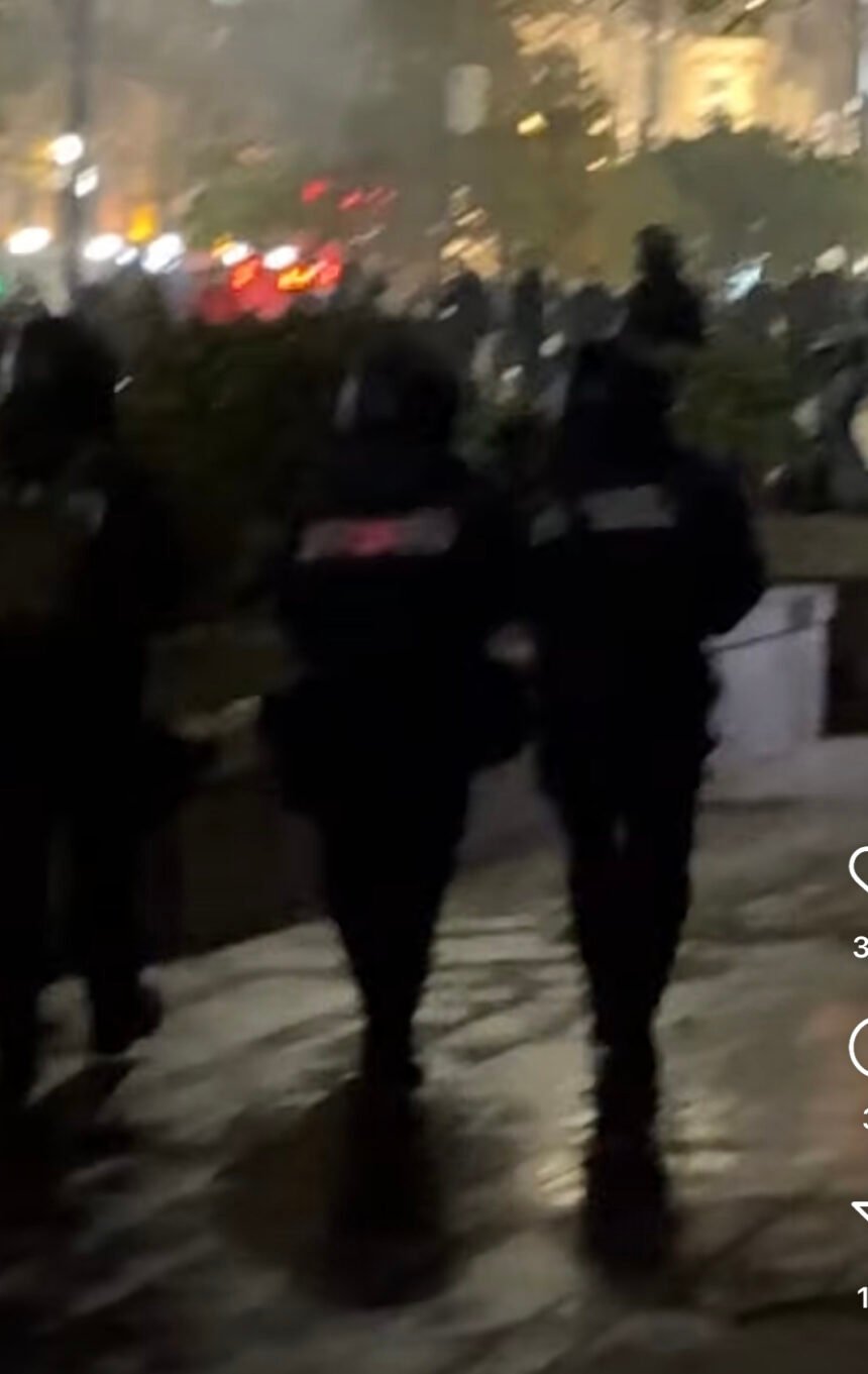 Billedet viser situationen i Tbilisi. Billeder er fra Publika.ge